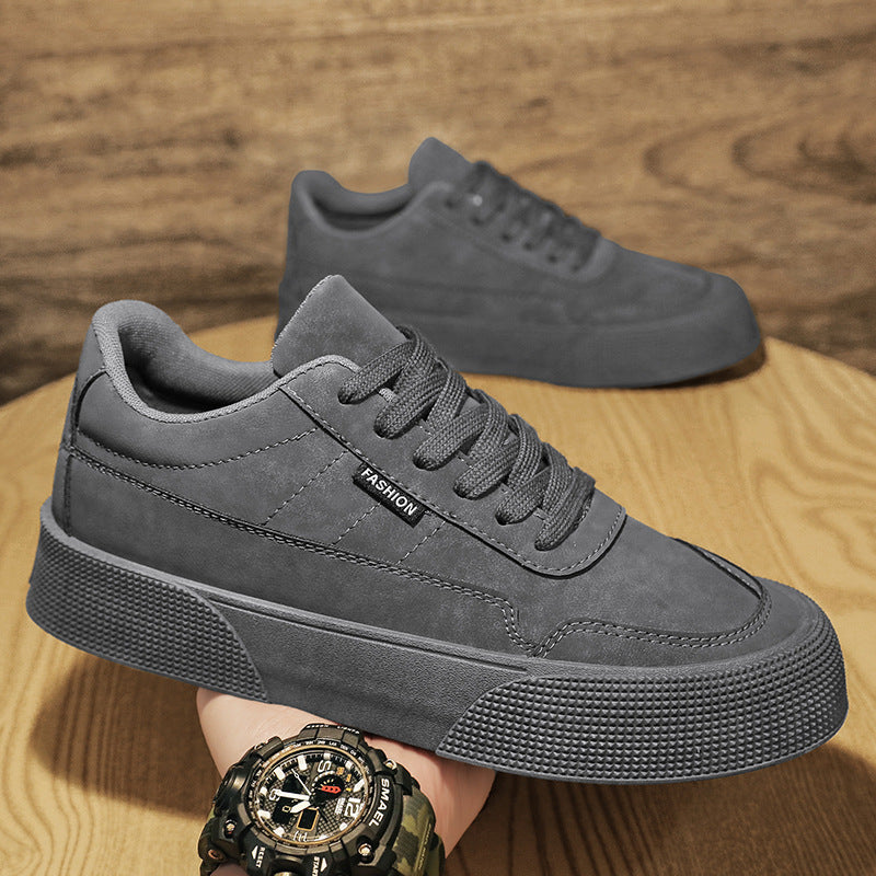 Men's Casual Lace-Up Sneakers - Breathable & Stylish