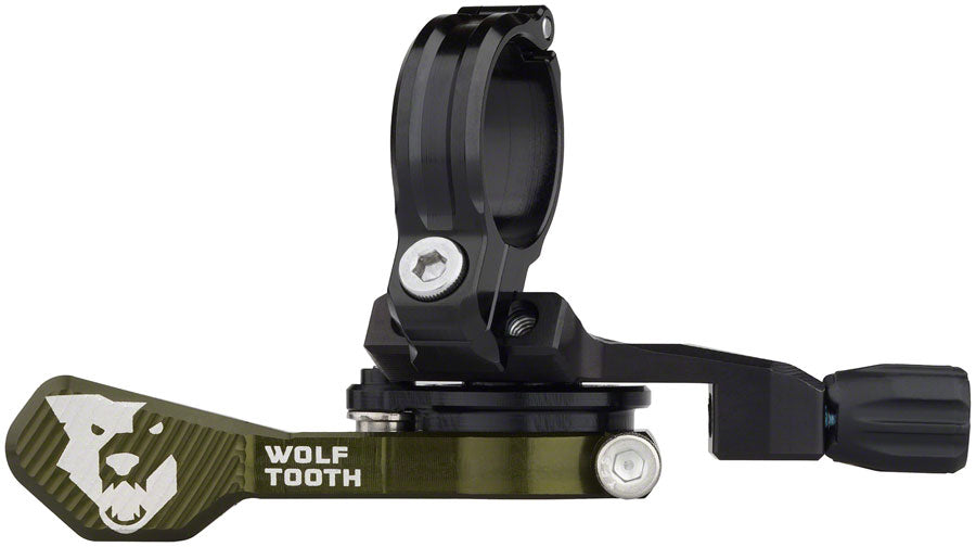 Levier de poste de selle Wolf Tooth ReMote Pro - Collier de 22,2 mm Olive