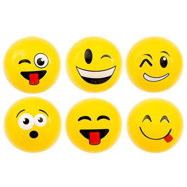 Boule de plage Emoji 12" - Pack de 12