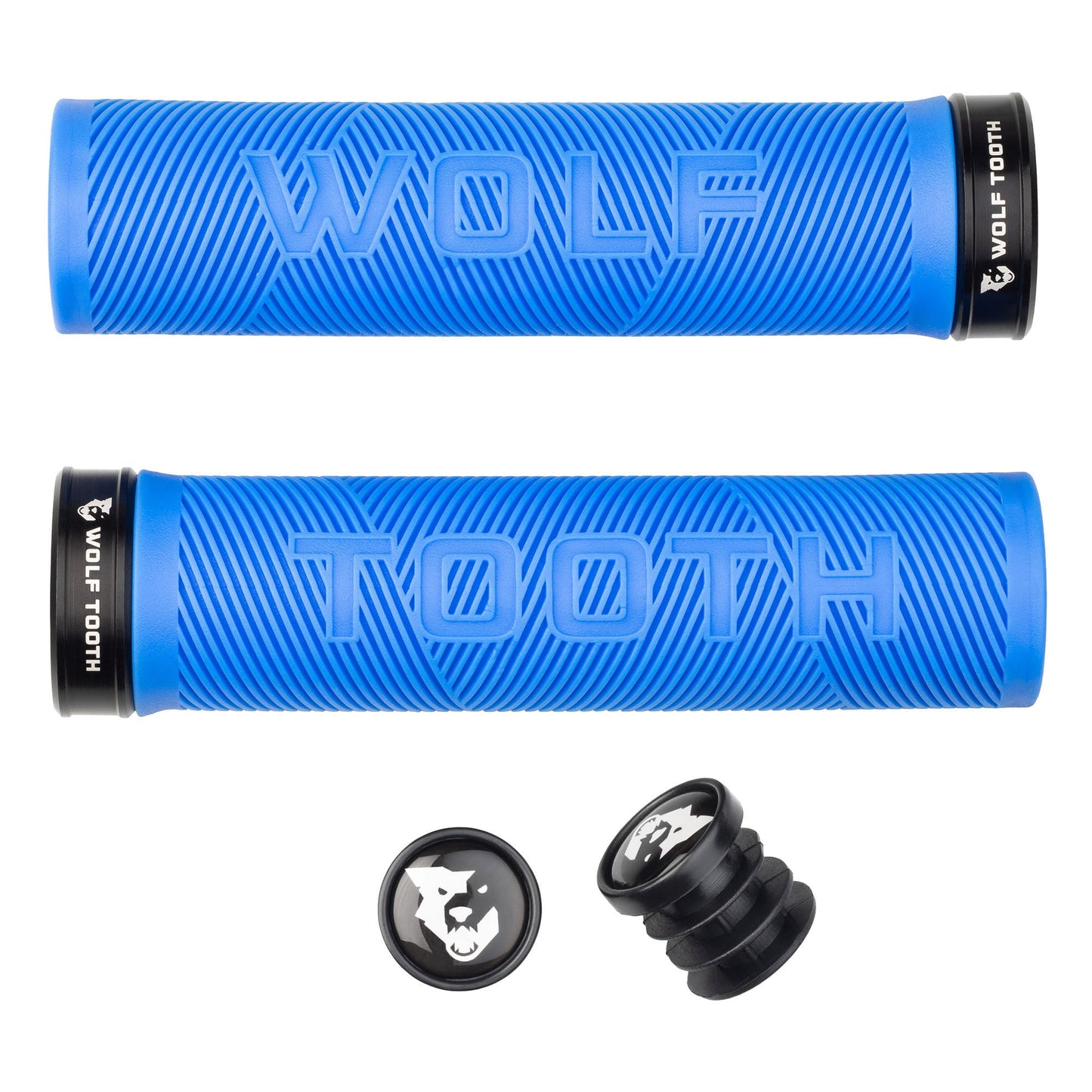 Ensemble de poignées Wolf Tooth Echo Lock-On - Bleu/Noir