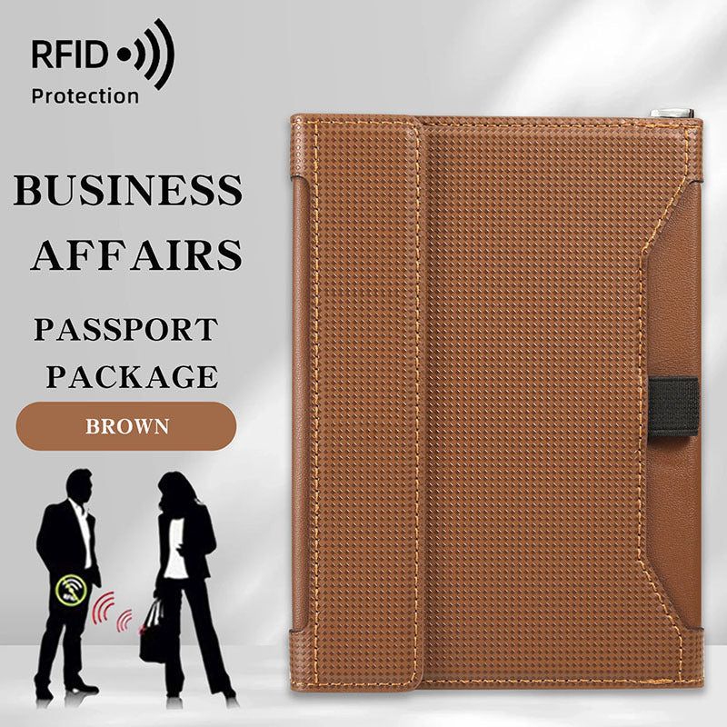 Funda de Pasaporte de Gran Capacidad y Estilo con Características Antirrobo