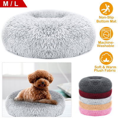 Cozy Bolster Dog Bed for Small and Medium Pets