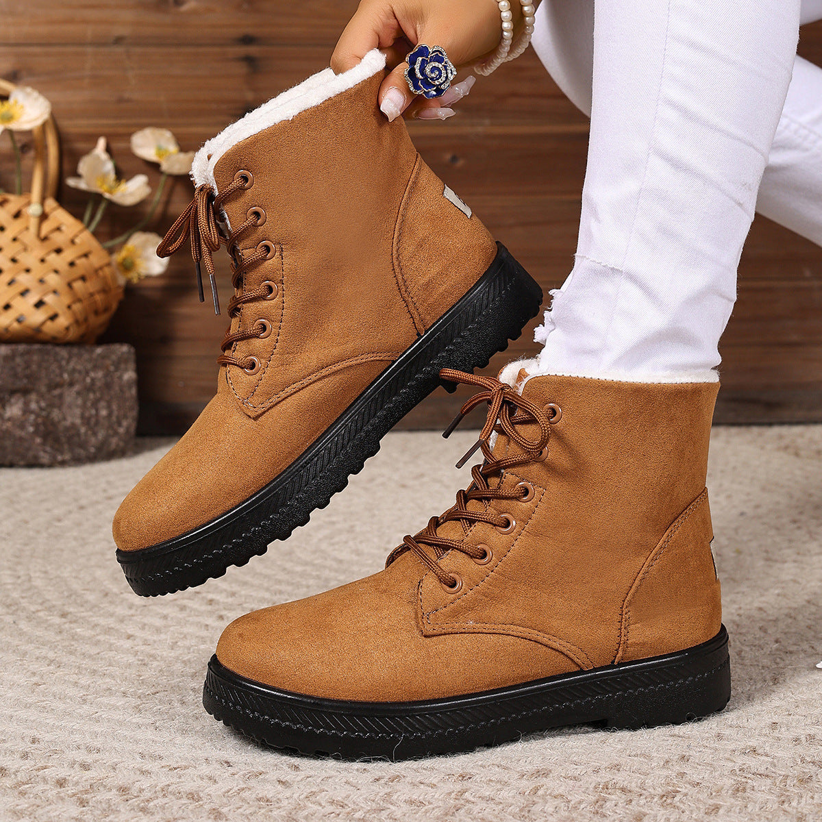 Women's Fashionable Waterproof High-top Snow Boots