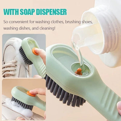 Multifunctional Soft-bristled Shoe Brush with Long Handle