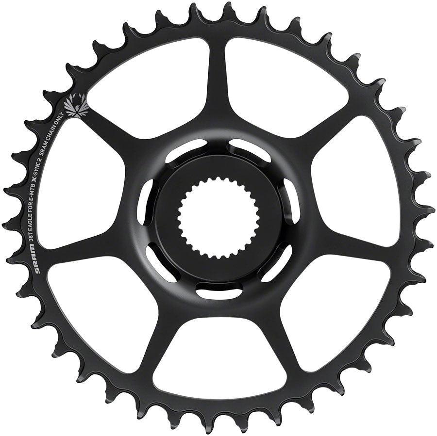 SRAM 38t Bosch Direct Mount X-Sync2 Eagle Chainring - Noir