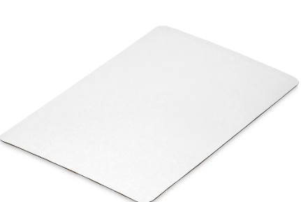 Tablero de Pastel de Hoja Completa Premium - Blanco