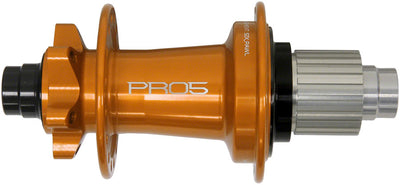 Moyeu arrière Hope Pro 5 - 12 x 148 mm 6-Bolt Micro Spline Orange 28H
