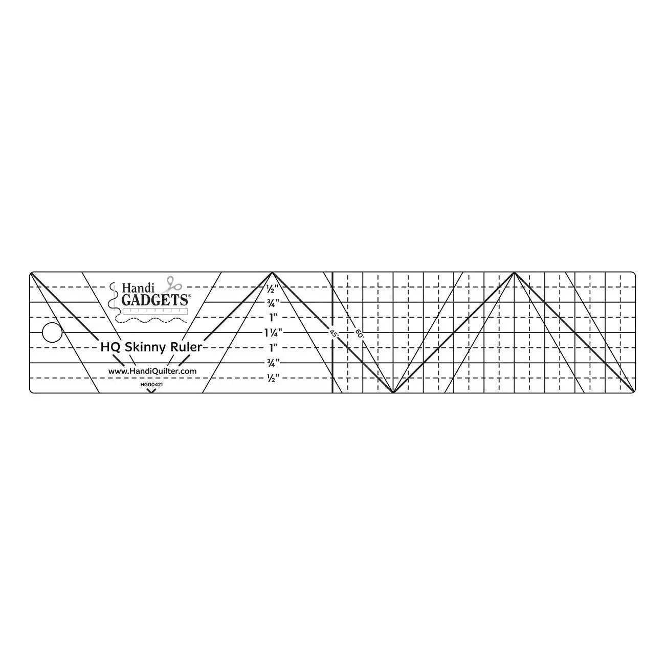 Premium 2in x 10in Quilting Ruler