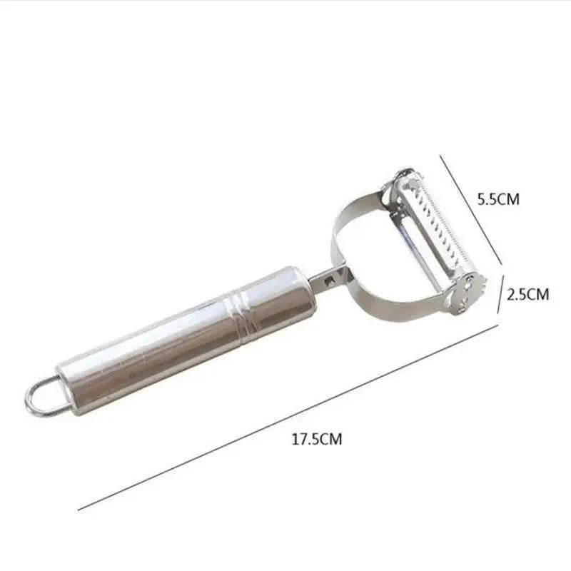 2PCS Stainless Steel Multi-Function Vegetable Peeler Set