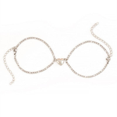 Magnet Attraction Stainless Steel Couple Bracelets