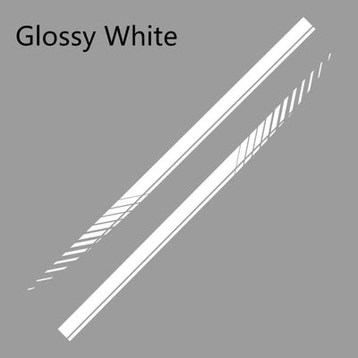 Universal Car Side Skirt Decal Stickers - 2PCS Racing Stripe Set