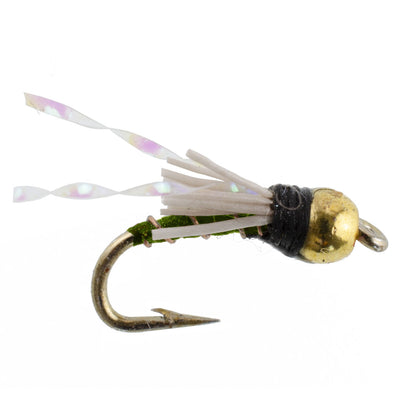 3 Pack Beadhead Olive 3 Dollar Dip Serendipity Wet Fly Fishing Flies - Hook Size 16 - Korvel