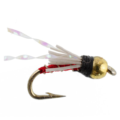 3 Pack Serendipity Wet Fly Fishing Flies - Beadhead Red, Size 18 - Korvel