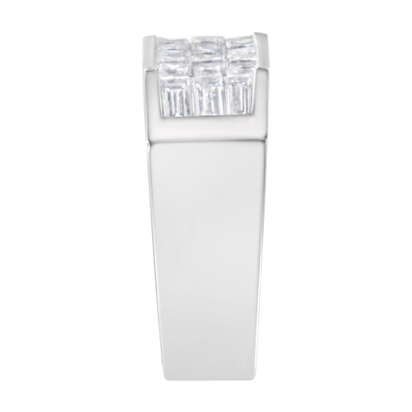 Bague de fiançailles en diamant en or blanc 14KT