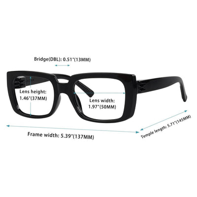 30% Blue Light Blocking Metalless Eyeglasses NR9107-B15
