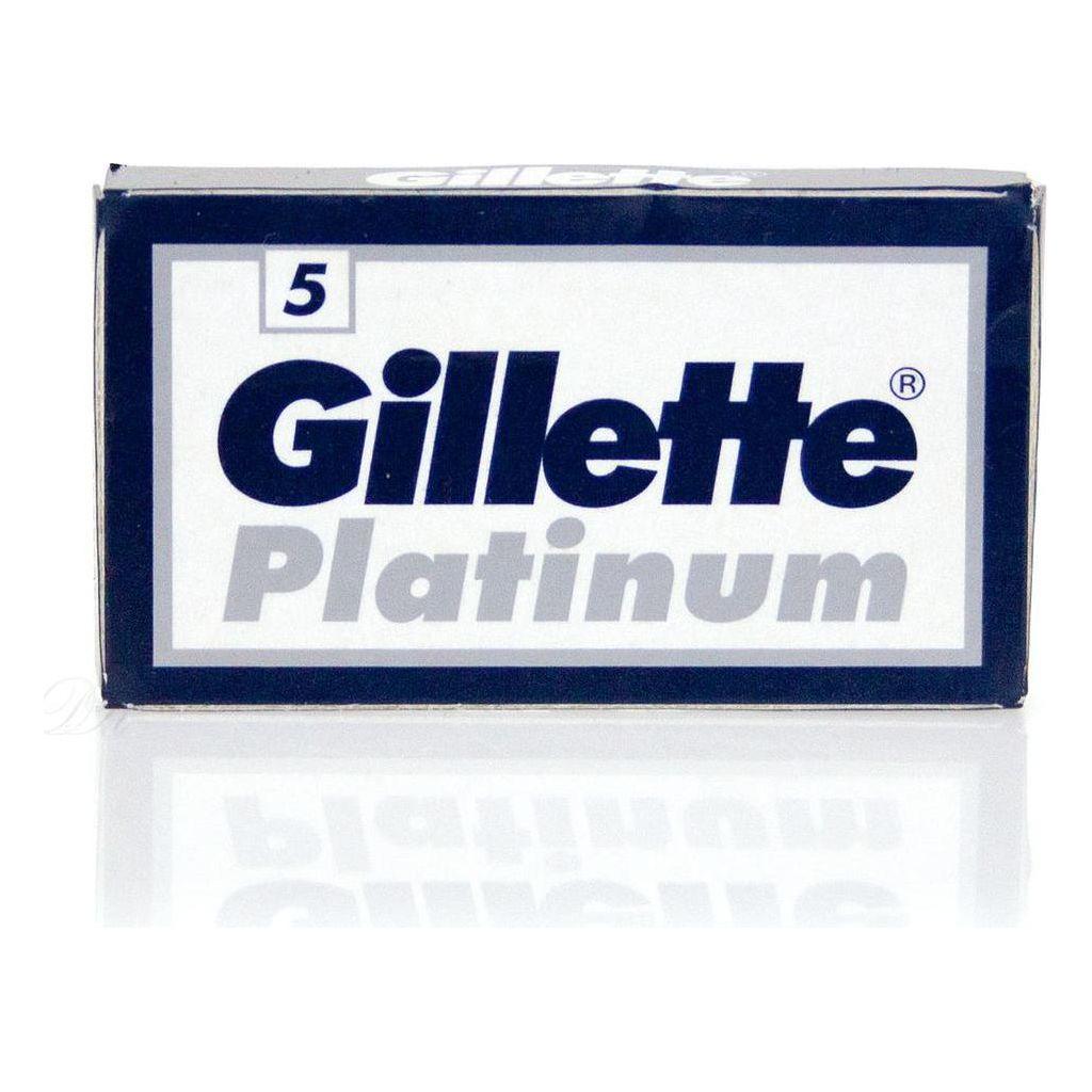 Lames de rasoir Gillette Platinum à double tranchant - Pack de 5