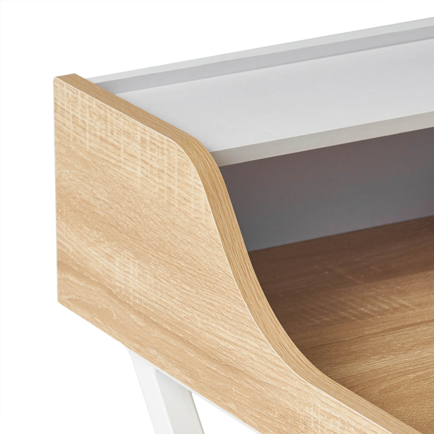 Elegant White Computer Desk for Modern Offices