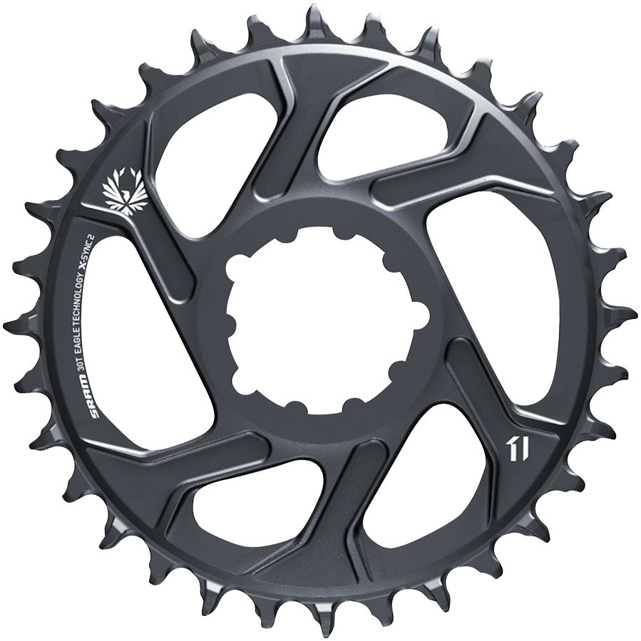 SRAM 30T X-Sync 2 Direct Mount Eagle Chainring - Gris Lunar