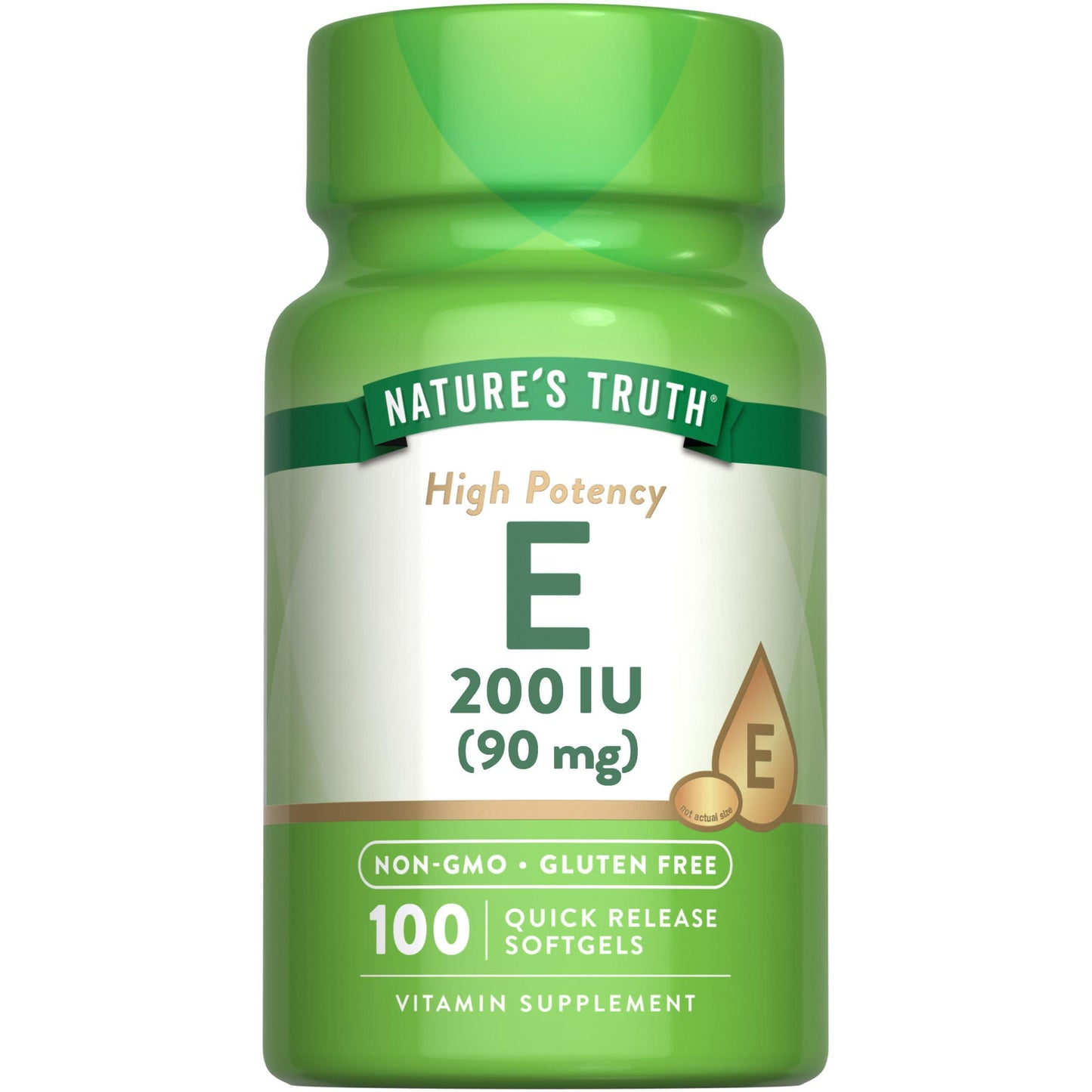 Nature's Truth Vitamine E Haute Potence 200 UI Gélules Molles