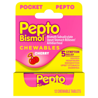 Comprimés à mâcher Pepto-Bismol To Go - Saveur cerise