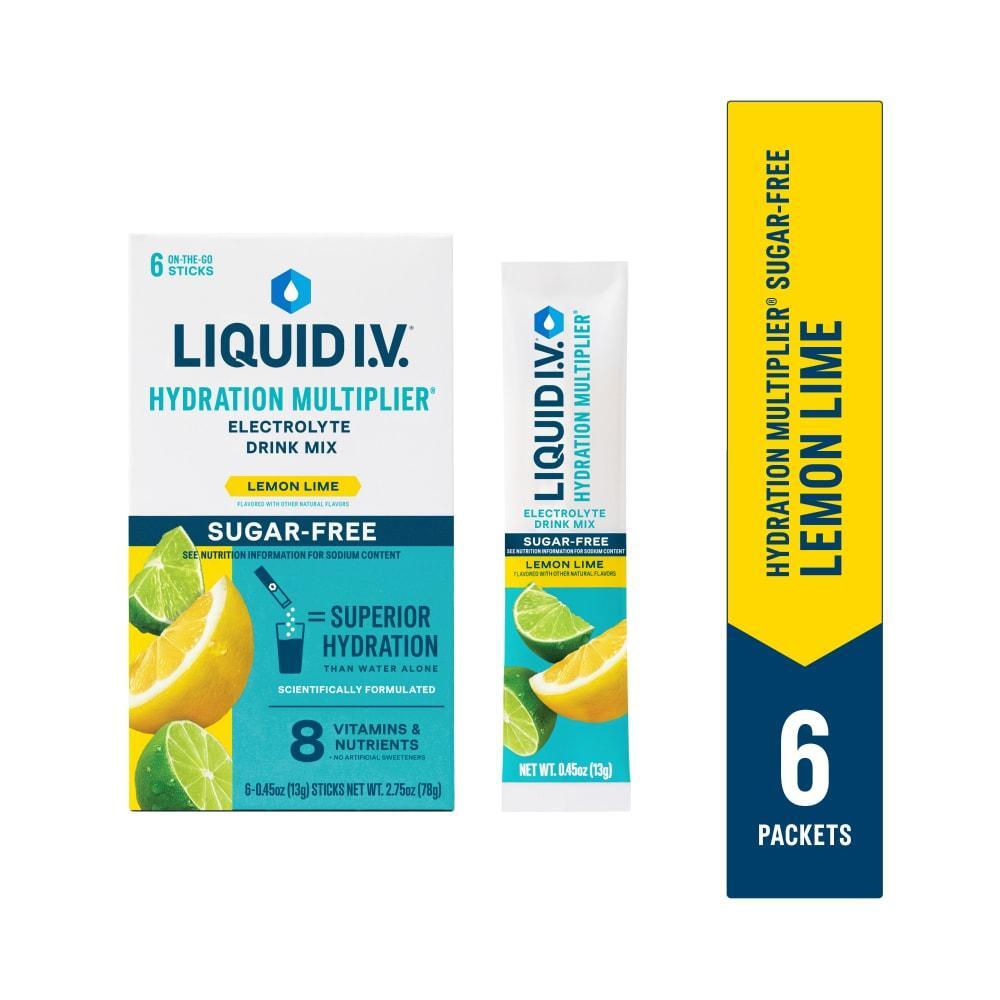 Liquid I.V. Electrolyte Drink Mix - Sugar Free Lemon Lime
