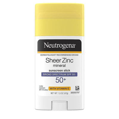 Neutrogena Sheer Zinc Oxide Mineral Sunscreen Stick SPF 50+