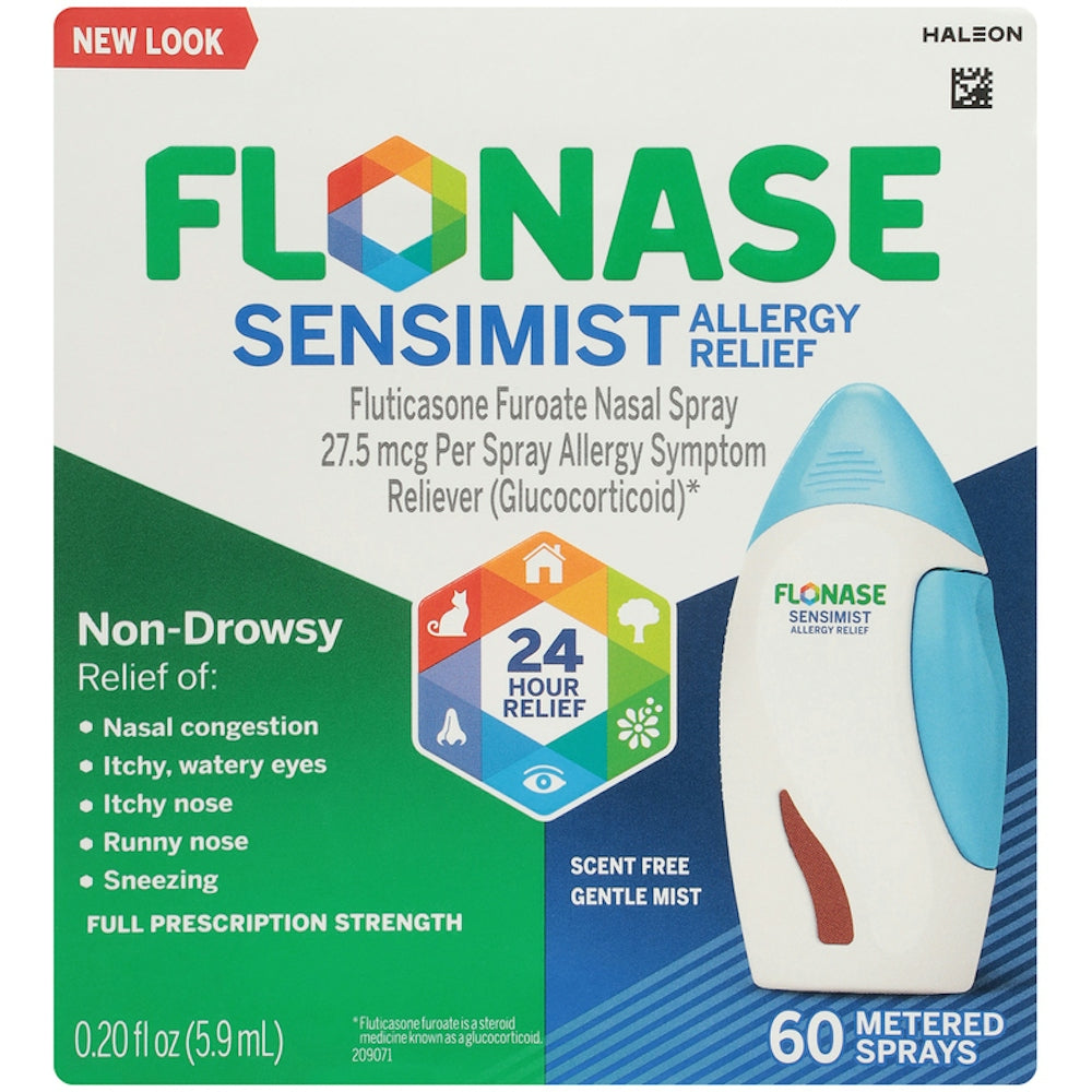 Flonase Sensimist Spray nasal pour soulagement des allergies 24h - Brume douce