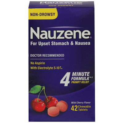 Nauzene Wild Cherry Flavor Non-Drowsy Chewable Tablets