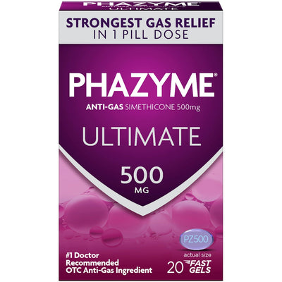 Phazyme Ultimate Gas Relief - 20 Fast Gels