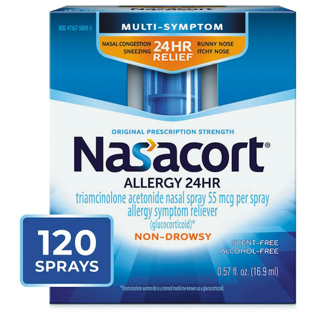 Spray nasal Nasacort pour le soulagement des allergies - 0,57 Fl Oz