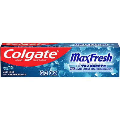 Pasta de dientes blanqueadora Colgate Max Fresh - Menta fresca, 6.3 oz