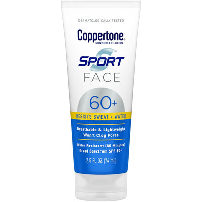 Coppertone Sport Face Sunscreen Lotion SPF 60+ - 2.5 Fl Oz