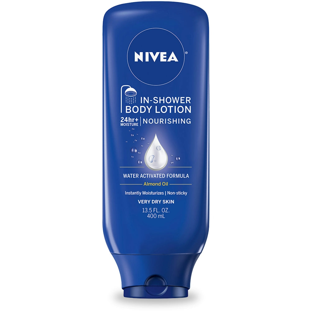 Loción Corporal Hidratante Nivea con Aceite de Almendras en Ducha - 13.5 Fl. Oz.