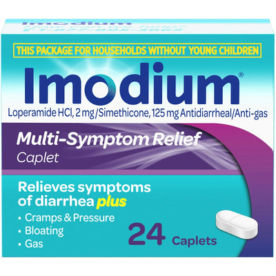 Caplets de soulagement multi-symptômes Imodium - 24 unités