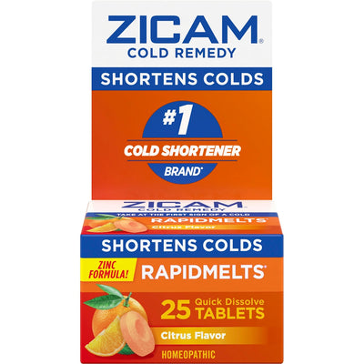 Comprimés à dissolution rapide Zicam Cold Remedy - Saveur agrumes