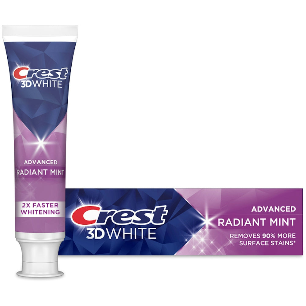 Crest 3D White Radiant Mint Pasta de Dientes de Viaje, 0.85 oz