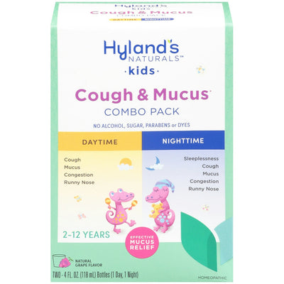 Hyland's Naturals Kids Cold & Mucus Day & Night Value Pack - Grape Flavor
