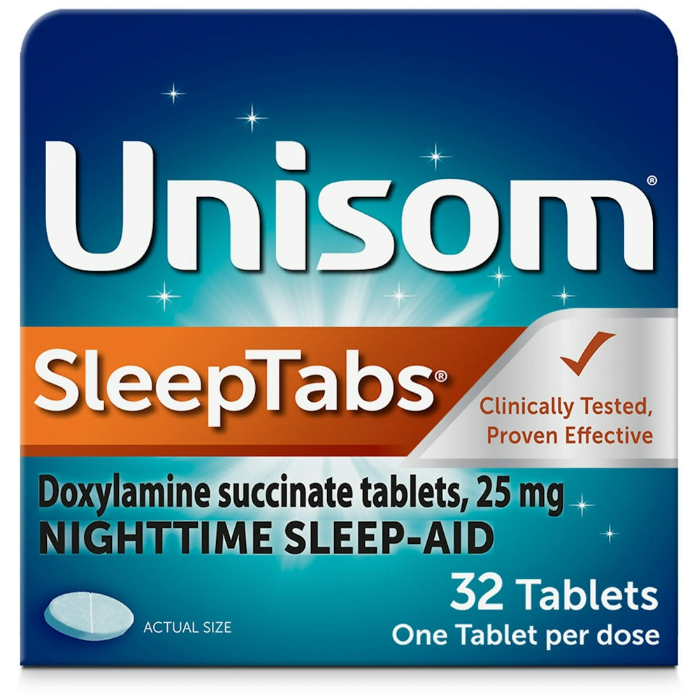 Unisom SleepTabs Aide au sommeil nocturne, 32 comprimés