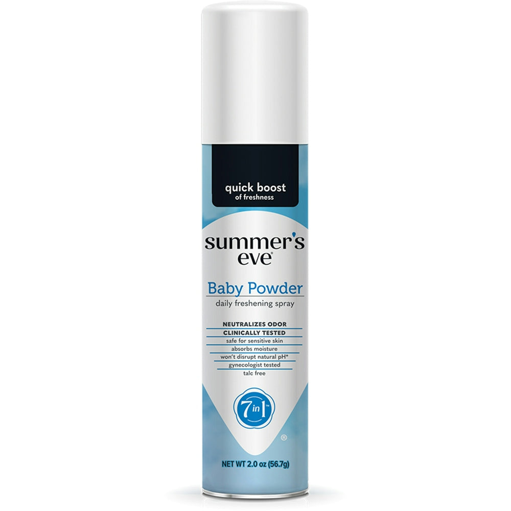 Spray déodorant féminin Summer's Eve, Poudre de bébé, 2 oz