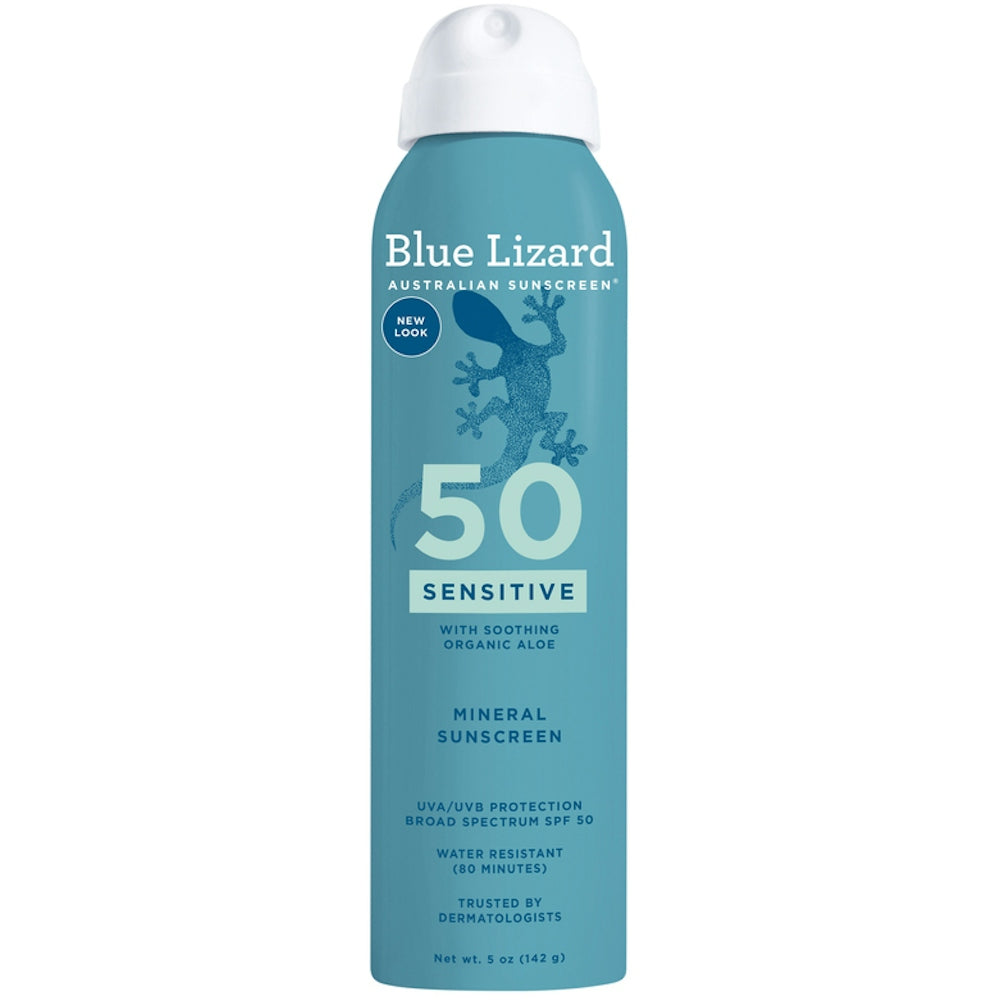 Spray solaire minéral Blue Lizard Sensitive SPF 50+, 5 onces