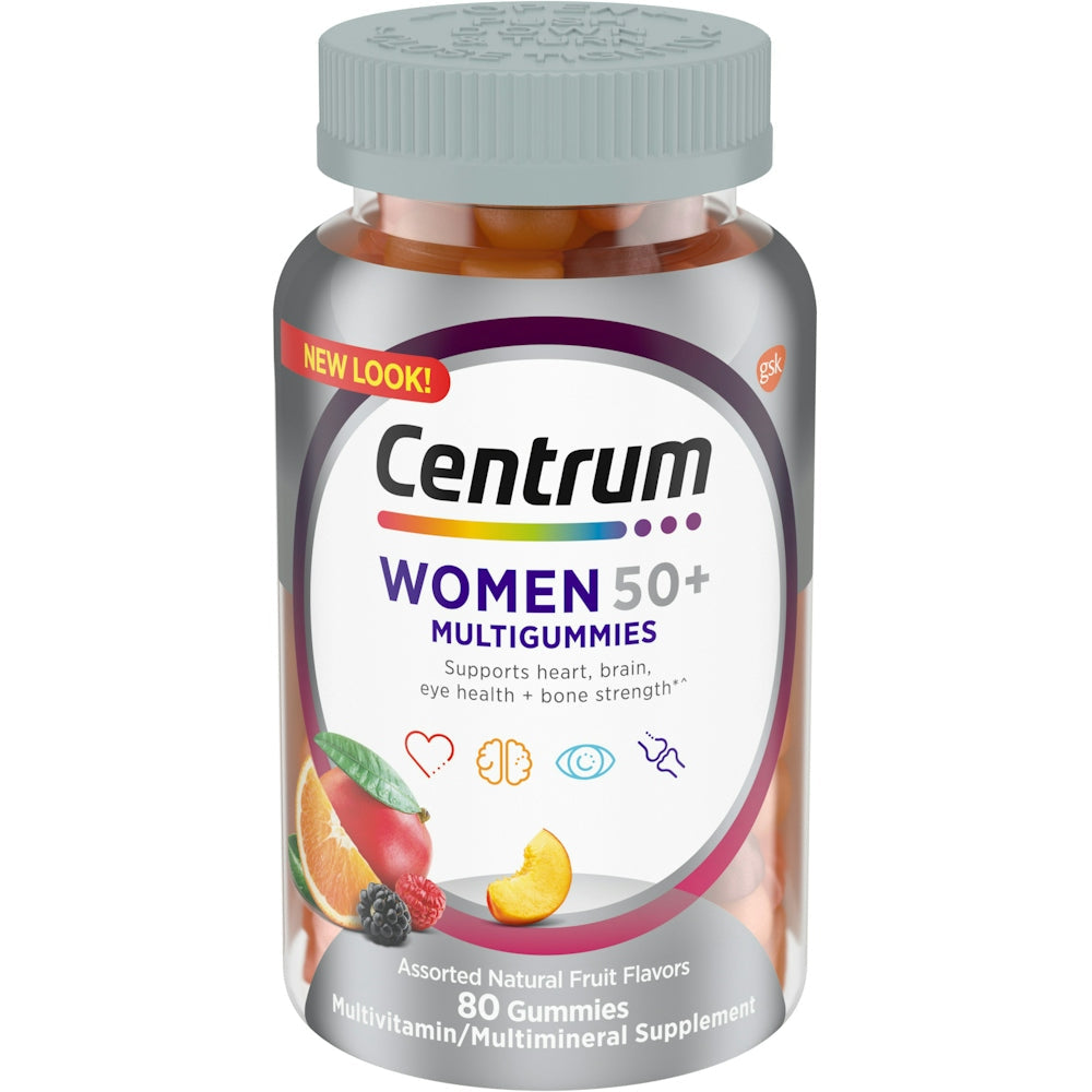 Gomitas Multivitamínicas Centrum para Mujeres 50+, Sabores de Frutas Variadas