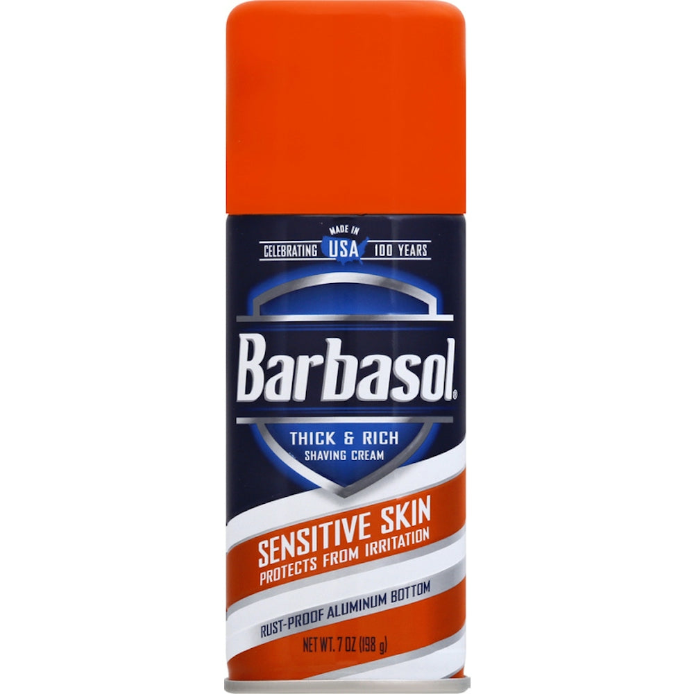 Crème à raser épaisse et riche Barbasol pour peaux sensibles, 7 oz