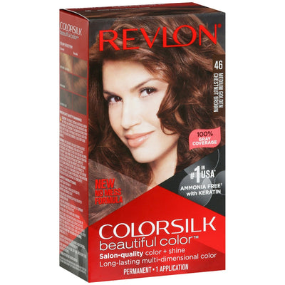 Revlon Permanent Hair Color - Medium Golden Chestnut Brown 46