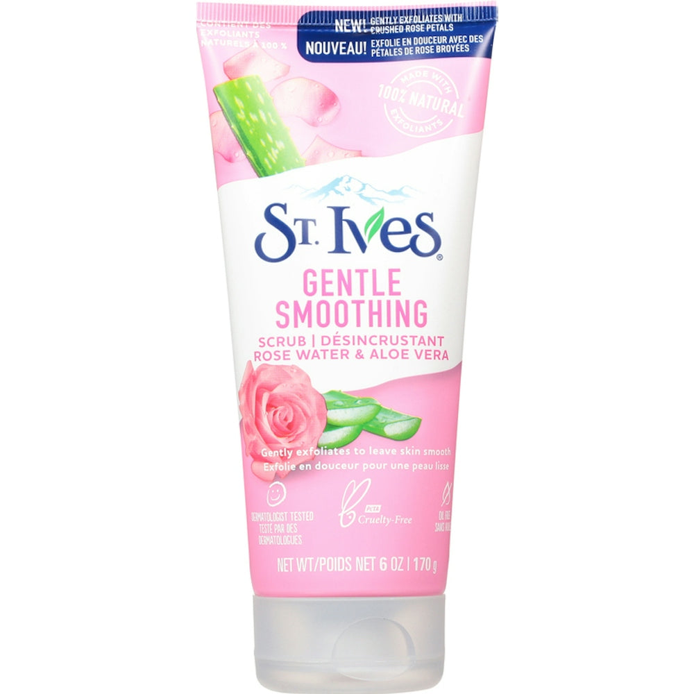 St. Ives Gentle Smoothing Face Scrub with Rose Water & Aloe Vera