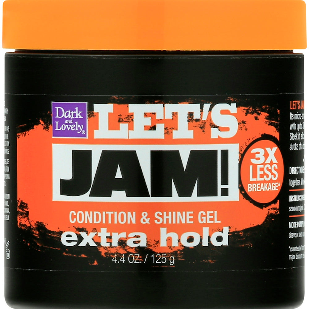 Gel Brillante Extra Firme Let's Jam 4.25oz - Control Firme para Todas las Texturas de Cabello