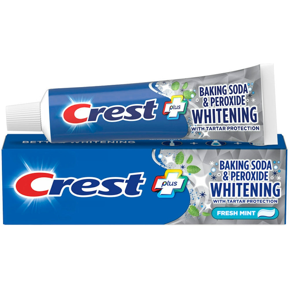Dentifrice blanchissant au bicarbonate de soude et peroxyde Crest, menthe fraîche, 5,7 oz
