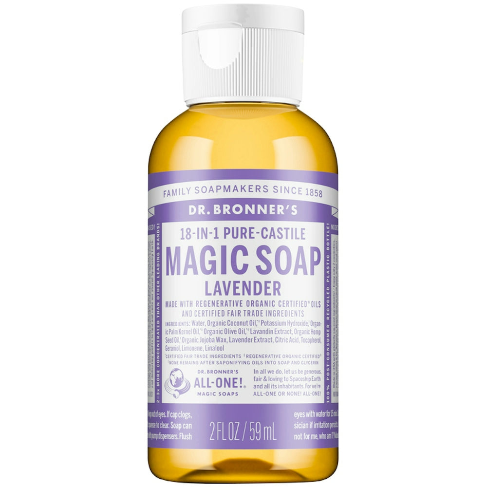 Dr. Bronner's Organic Lavender Castile Liquid Soap - 2 Fl. Oz