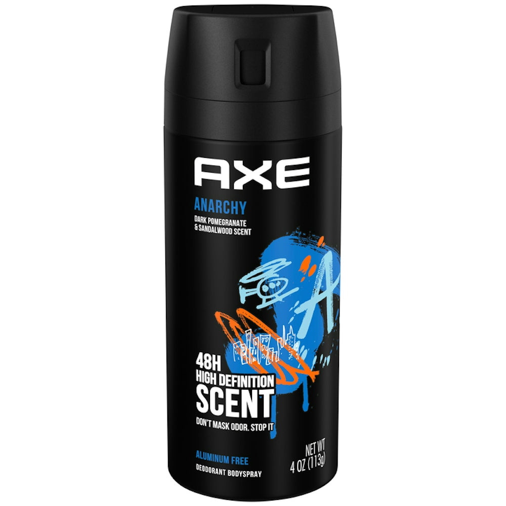 Desodorante en aerosol Axe Anarchy - Granada oscura y sándalo, 4 OZ