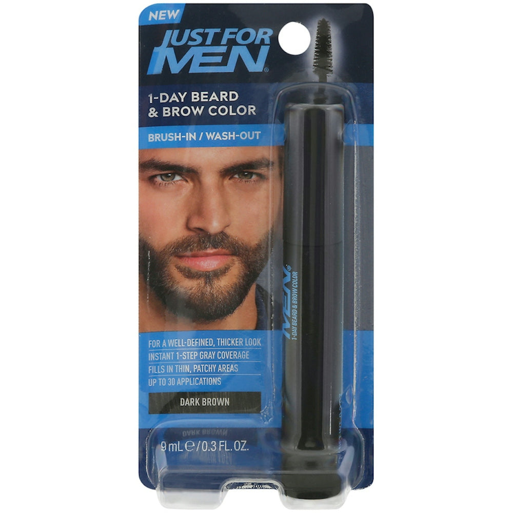 Just For Men Couleur de Barbe et Sourcils Brun Foncé 1-Jour - 0,3 Fl Oz