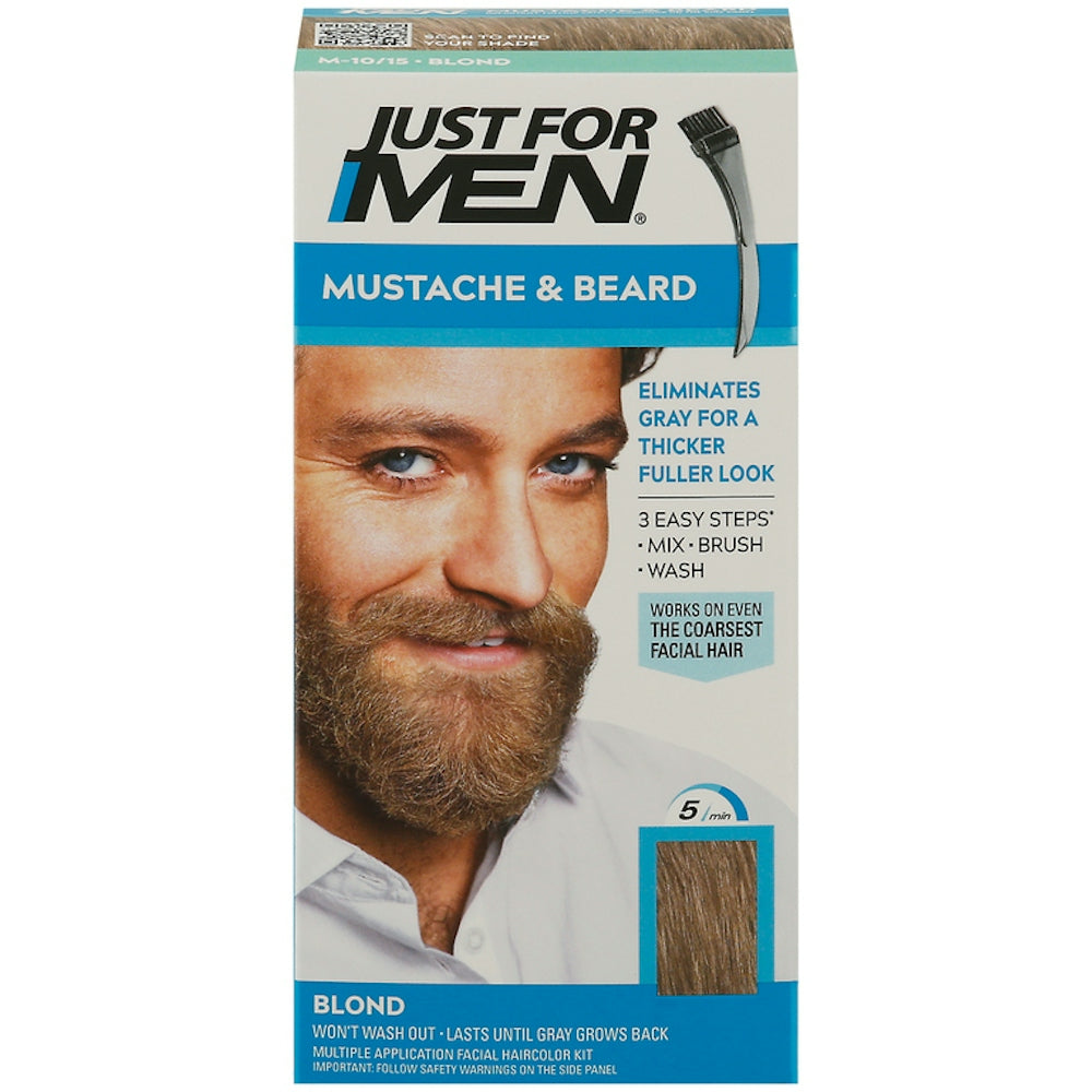 Just For Men Gel Colorant pour Moustaches et Barbes, Blond M-10/15